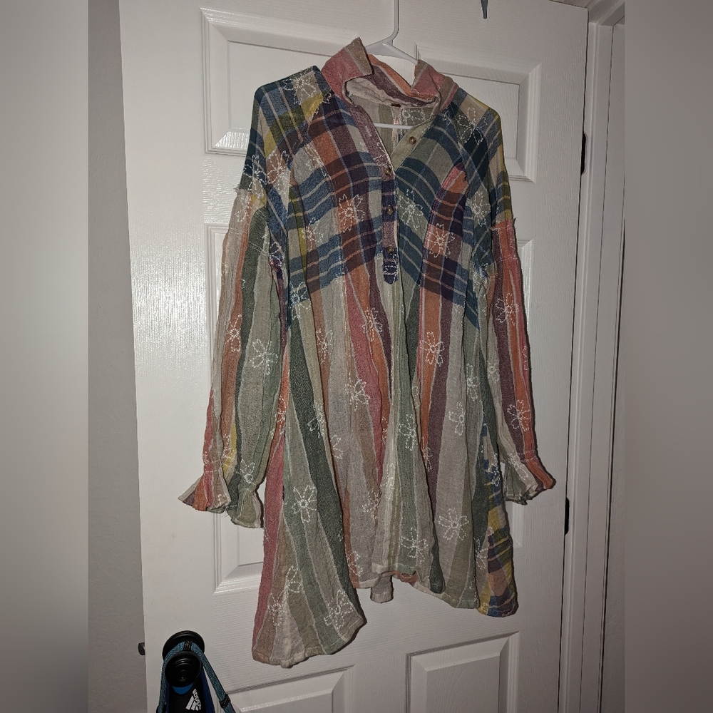 Free People Multicolor Plaid Dress